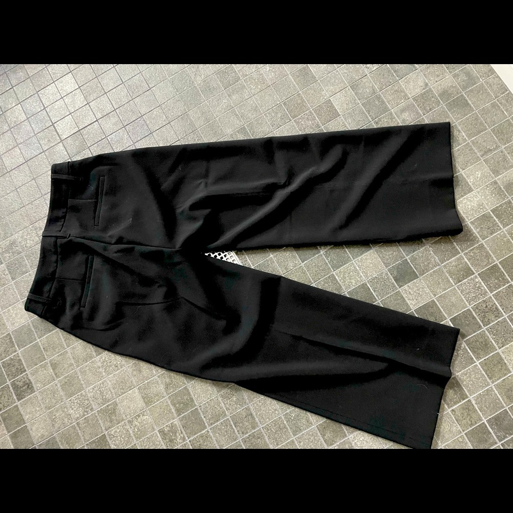 Black Banana Republic wide leg cropped pants
